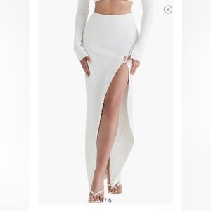 House Of CB Gioia Button-Up Maxi Skirt